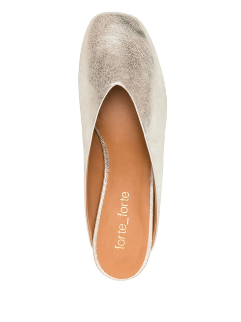 FORTE FORTE LAMINATED MULES
